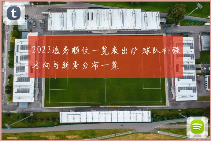 2023选秀顺位一览表出炉 球队补强方向与新秀分布一览